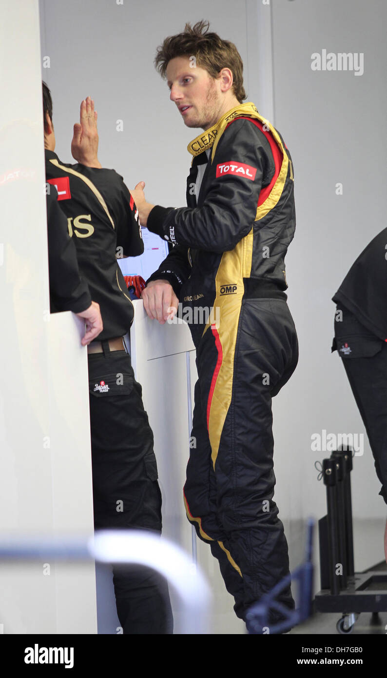 Romain Grosjean n mula One Grand Prix - Practice Melbourne  - 16.03.12 Stock Photo