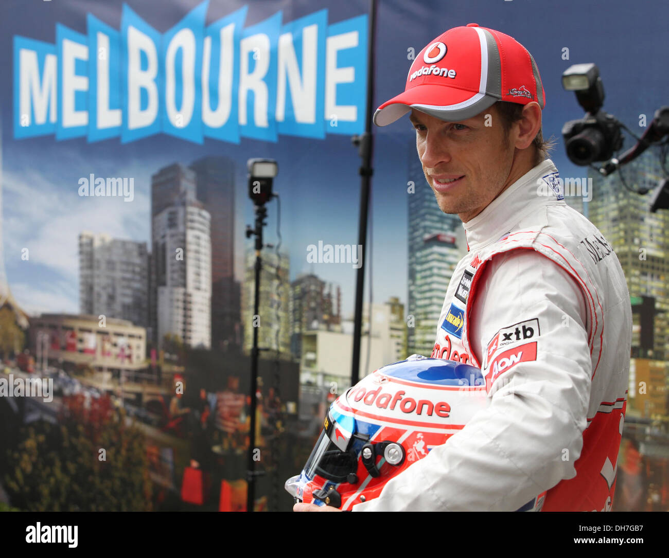 Jenson Button n mula One Grand Prix - Practice Melbourne  - 16.03.12 Stock Photo