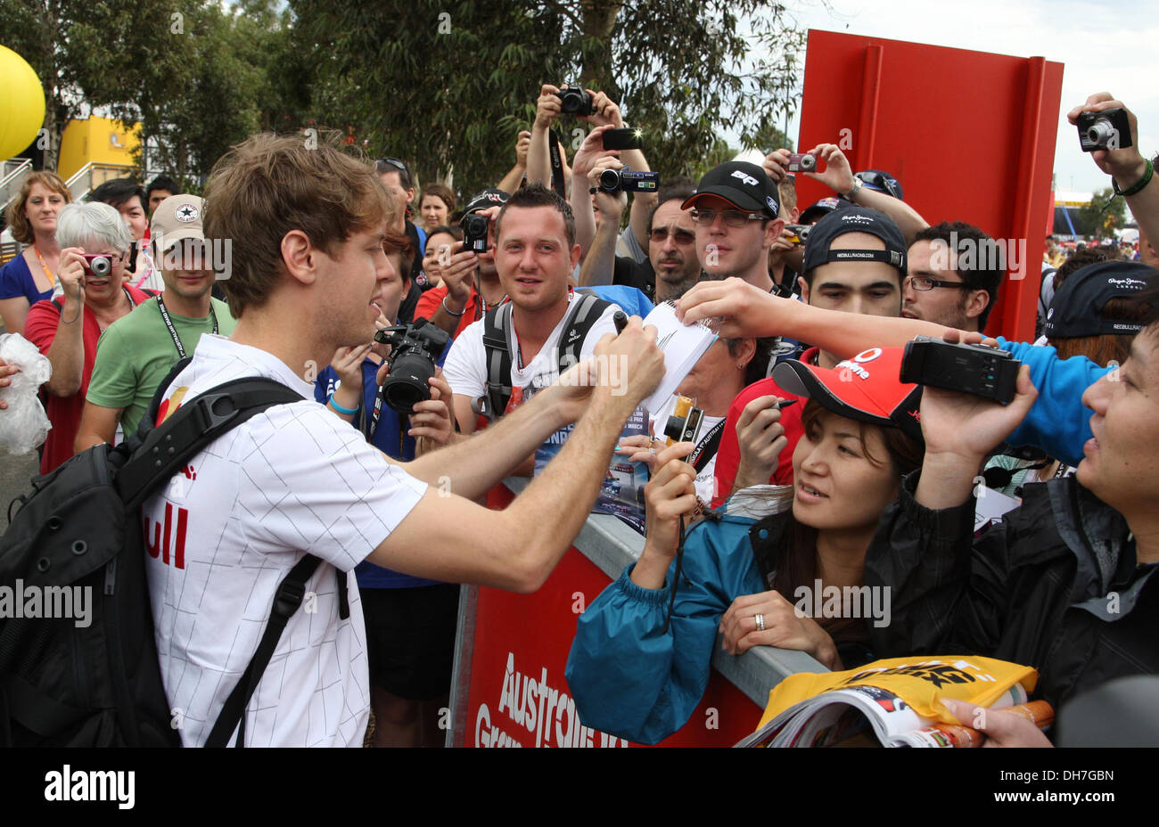 Sebastian Vettel n mula One Grand Prix - Practice Melbourne  - 16.03.12 Stock Photo