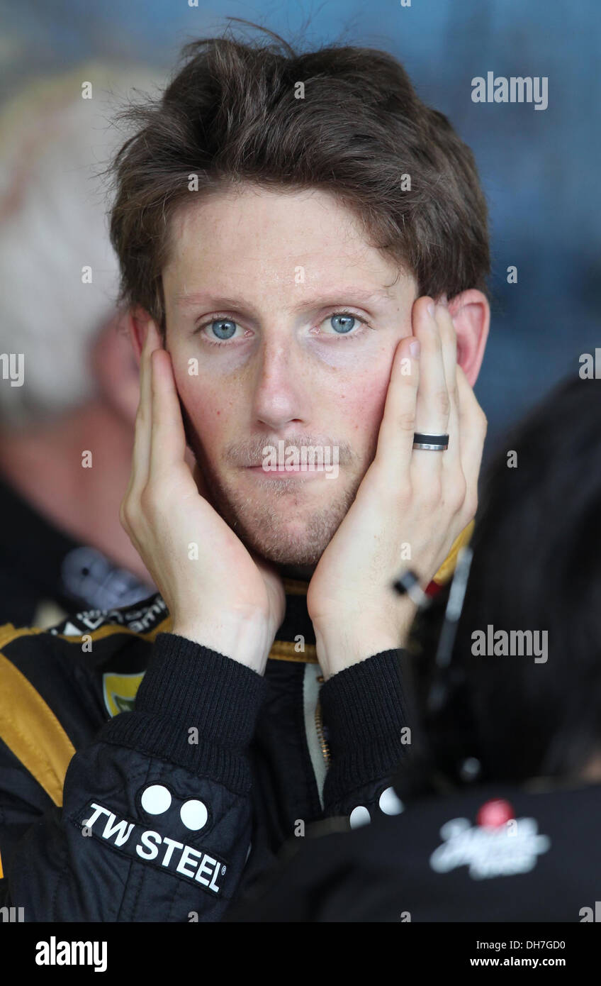 Romain Grosjean n mula One Grand Prix - Practice Melbourne  - 16.03.12 Stock Photo