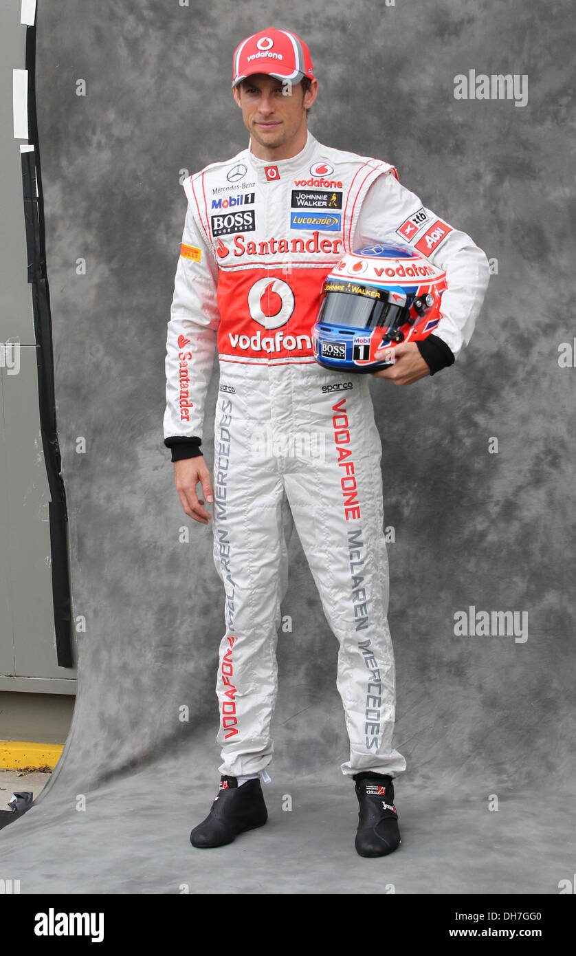 Jenson Button n mula One Grand Prix - Practice Melbourne  - 16.03.12 Stock Photo