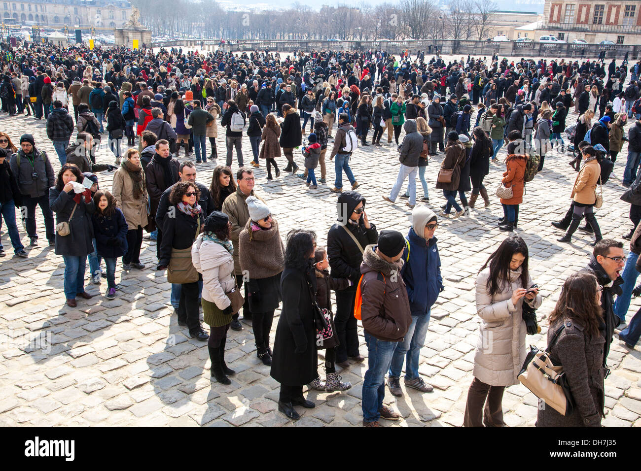 Image result for standing in line versaille palace