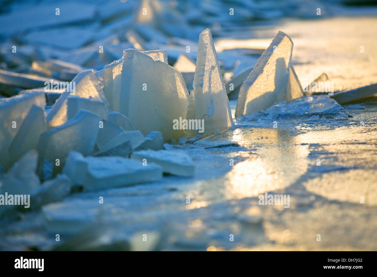 Forms of sea ice near the coast Stock Photo Alamy