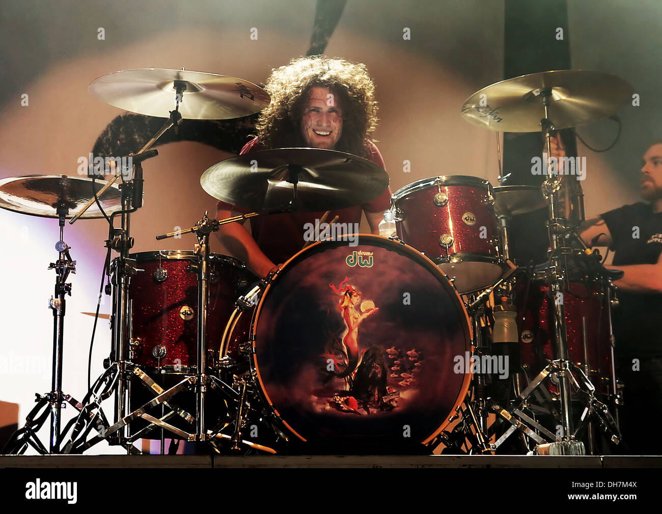 John Fred Young Of Black Stone Cherry Performing Live At Manchester Stock Photo Alamy