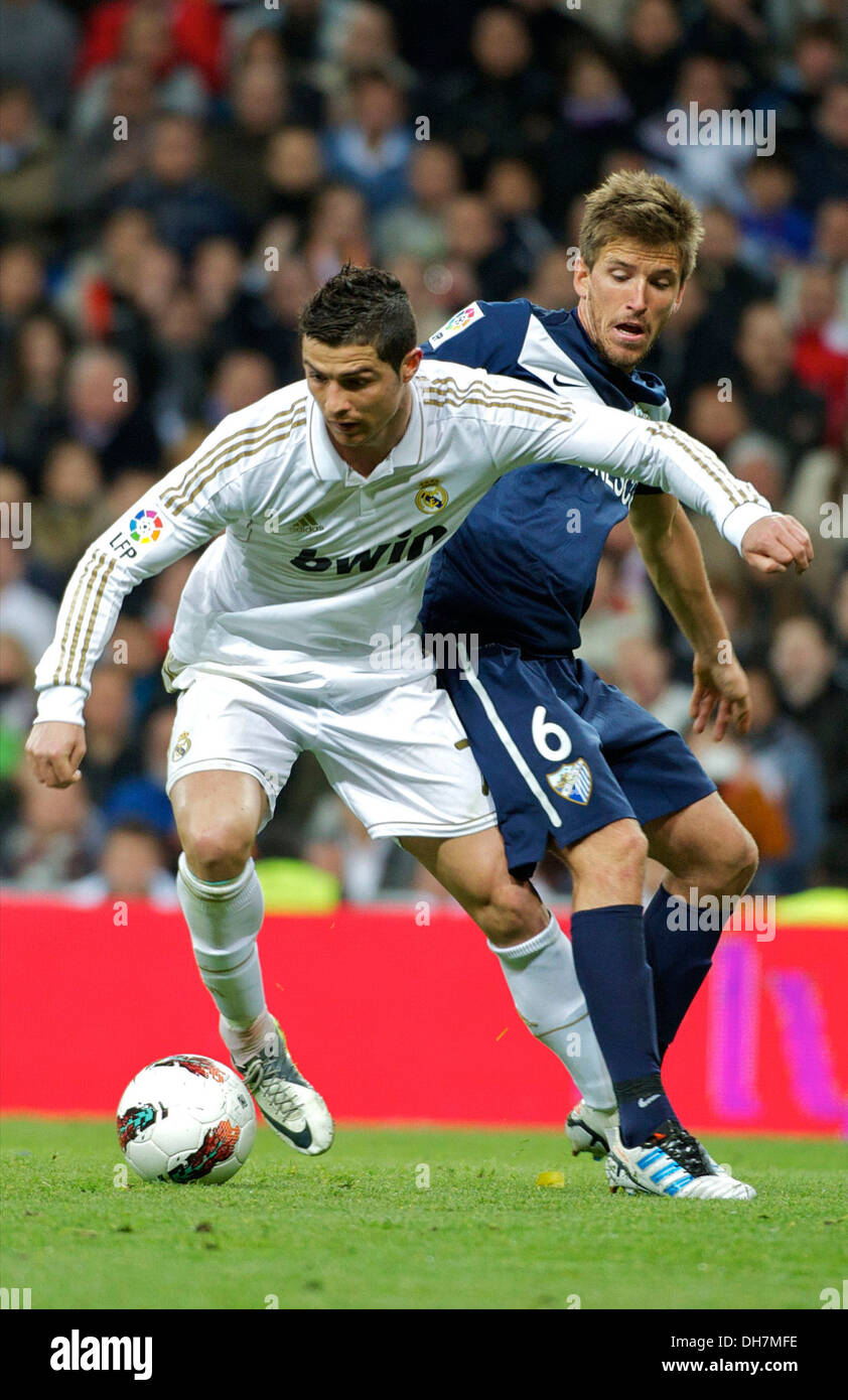 Cristia Ronaldo And Camacho Real Madrid Vs Malaga At Santiago Bernabeu Stadium Madrid Spain 18 03 12 Stock Photo Alamy