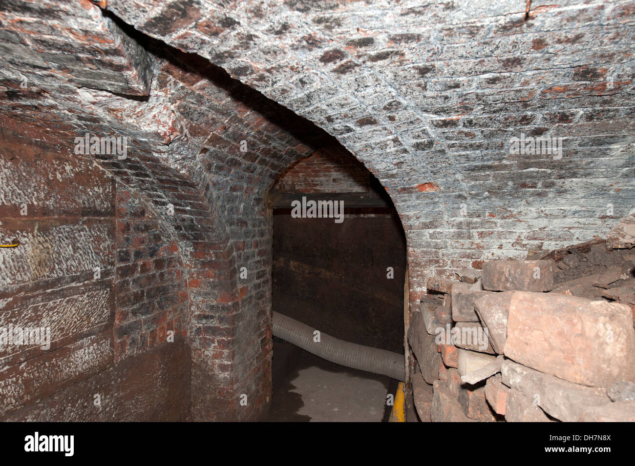 Ornate Victorian underground brickwork tunnel Stock Photo Alamy