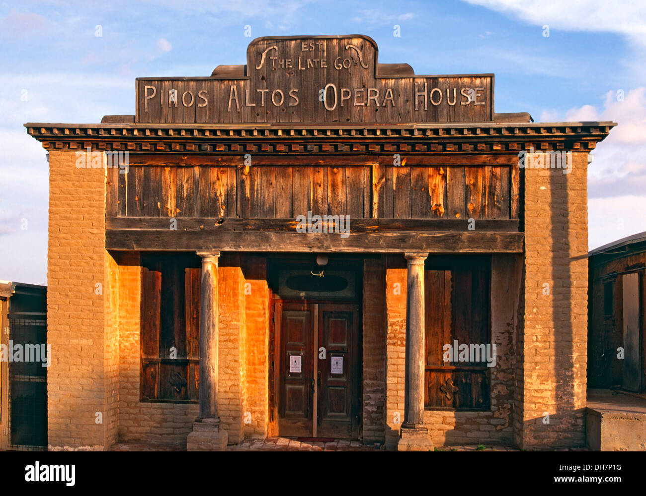 Opera House, Pinos Altos Ghost Town, New Mexico USA Stock Photo