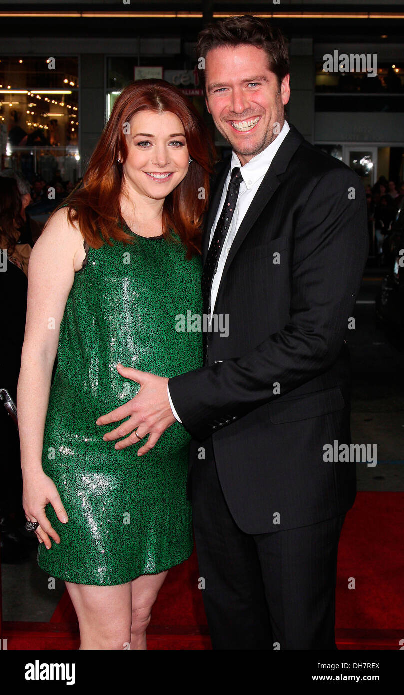 Alyson Hannigan and husband Alexis Denisof "American Reunion" Los