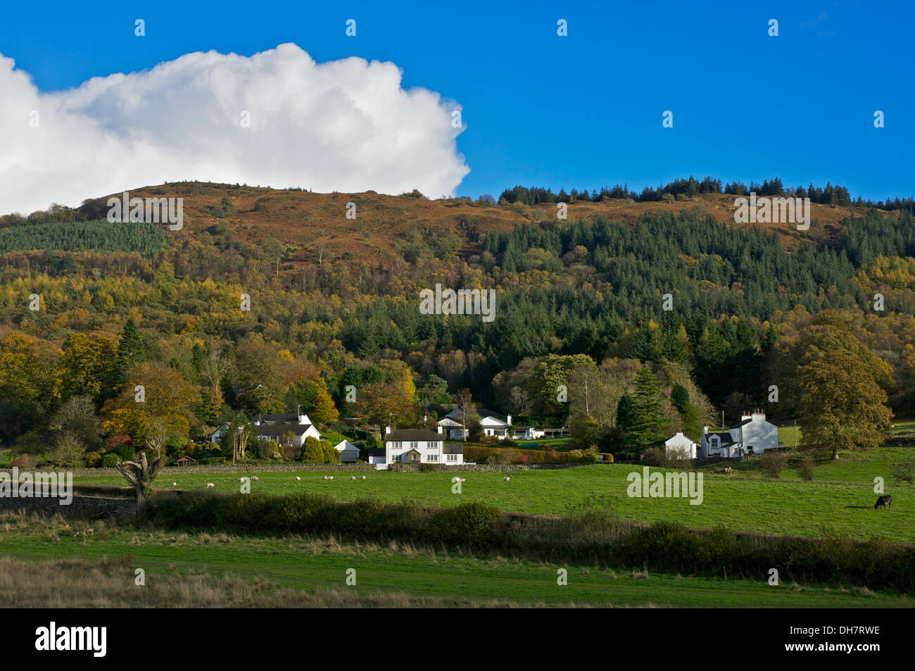 The village of StaveleyinCartmel, near Newby Bridge, South Lakeland