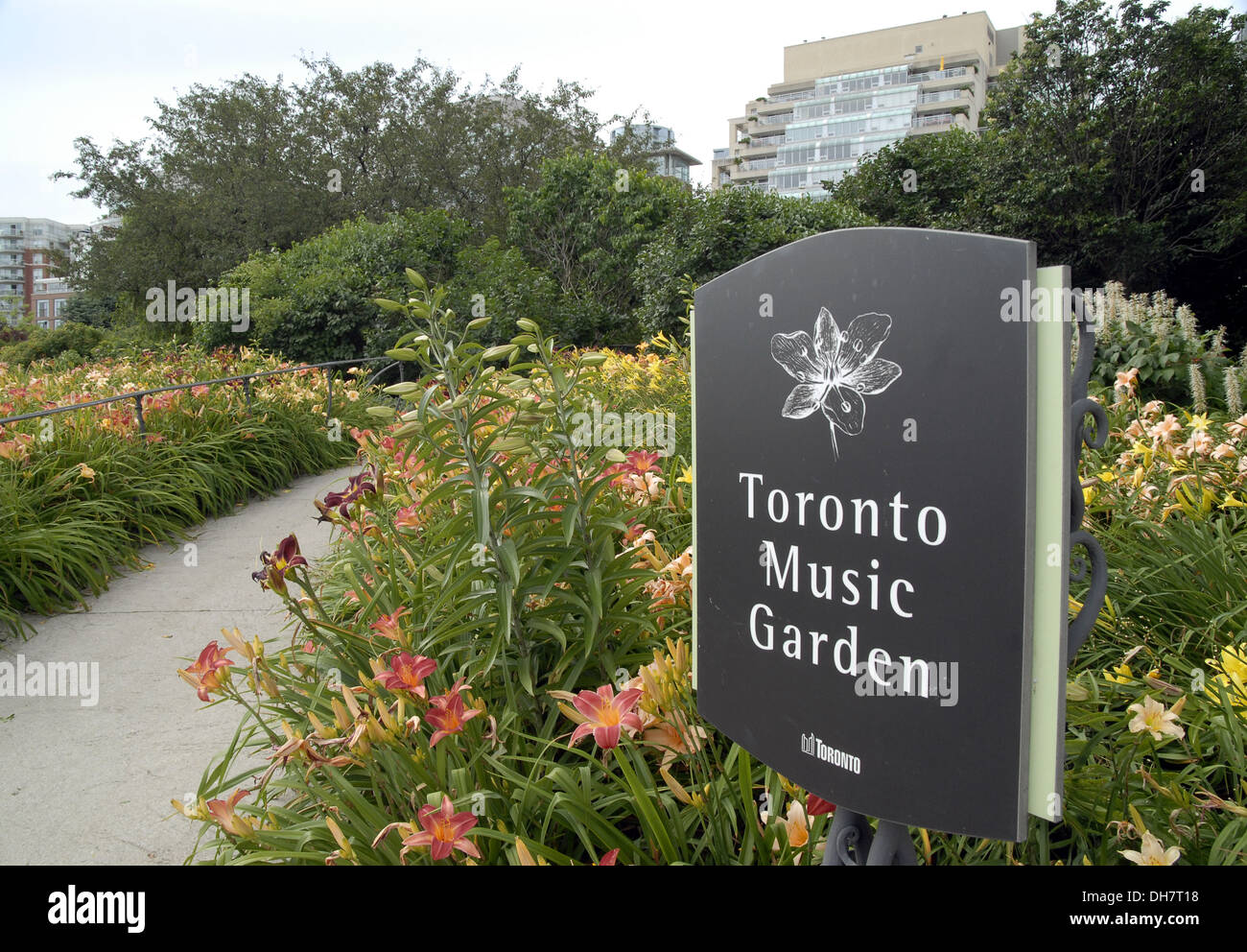 Toronto Music Garden Stock Photo Alamy