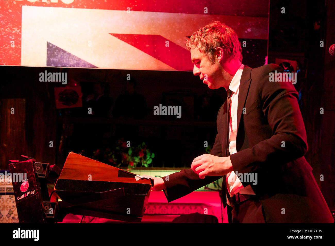 Baxter Dury performs on stage at Beefeater London Sessions Festival at El Corral de la Pacheca Madrid Spain - 20.03.12 Stock Photo