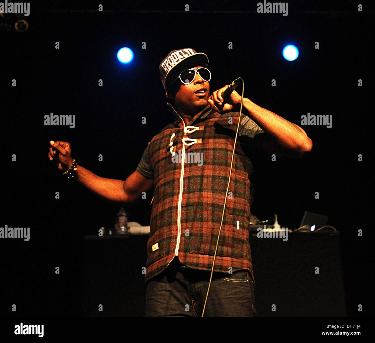 Brooklyn rapper Talib Kweli performing on stage at HMV Forum in Kentish Town London England - 20.03.12 Where: London United Stock Photo
