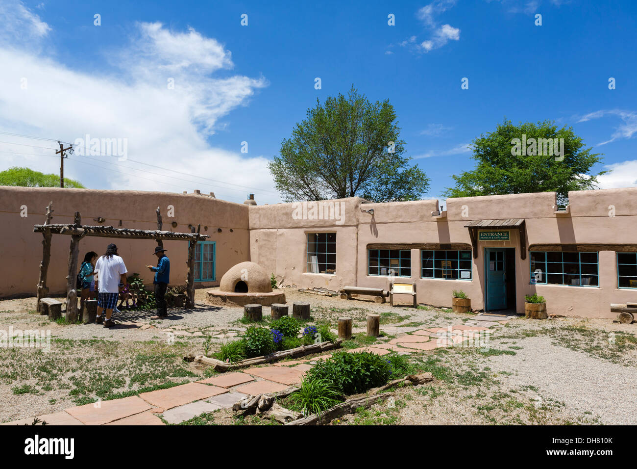 The historic Kit Carson Home and Museum, Kit Carson Road, Taos, New Mexico, USA Stock Photo