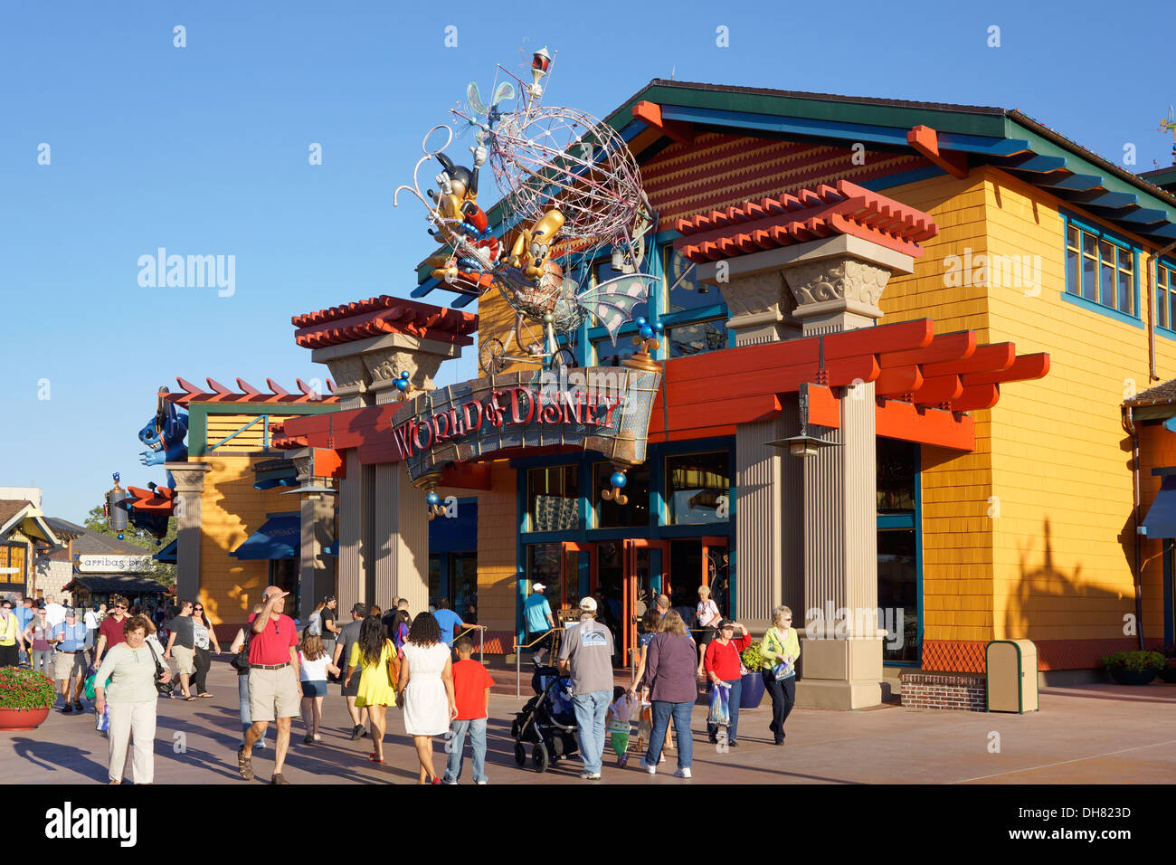 World of Disney Store, Downtown Disney, Disney World Resort, Orlando Florida Stock Photo