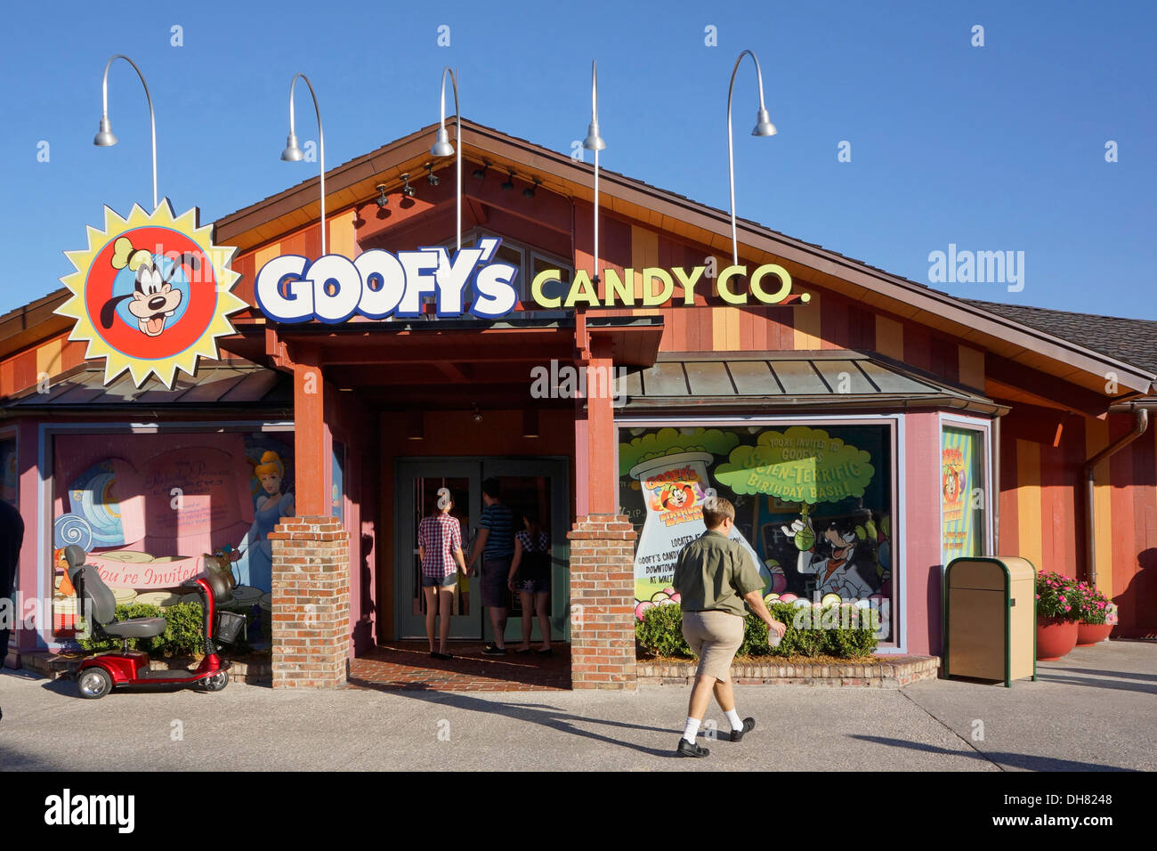 Goofy's Candy Co. Store Shop at Downtown Disney Market Place, Disney World Resort, Orlando Florida Stock Photo
