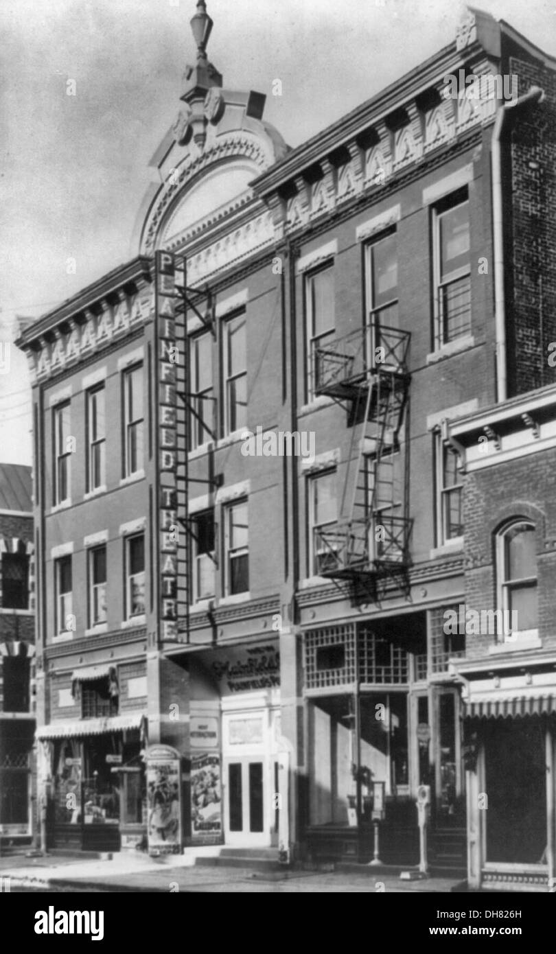 New Plainfield Theatre, Plainfield, NJ, circa 1906 Stock Photo