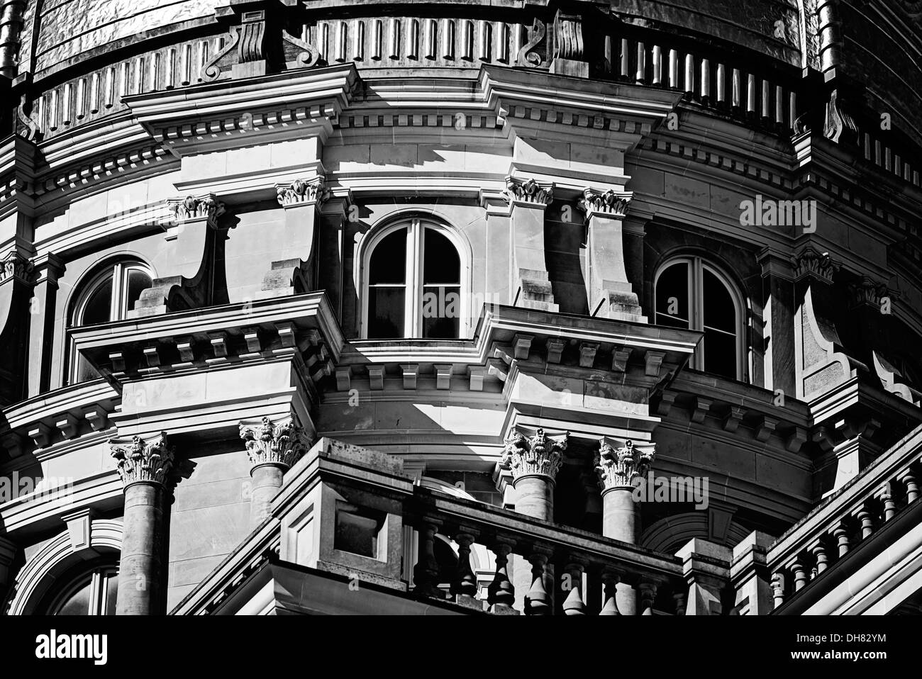 Iowa State Capitol.  Go Des Moines! Stock Photo