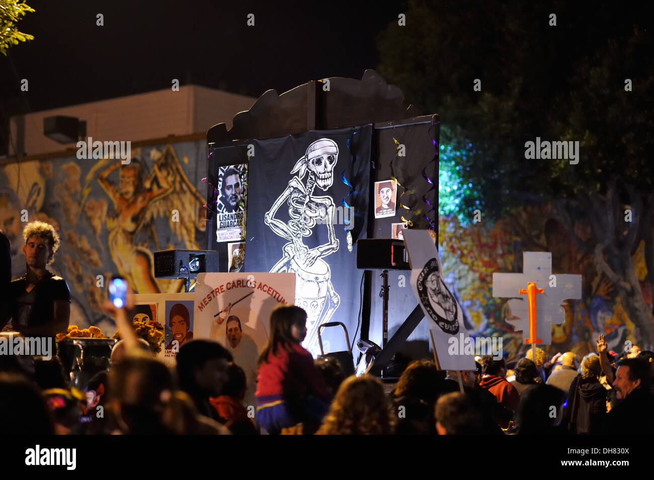 Dia de los Muertos Day of the Dead procession, Mission District of
