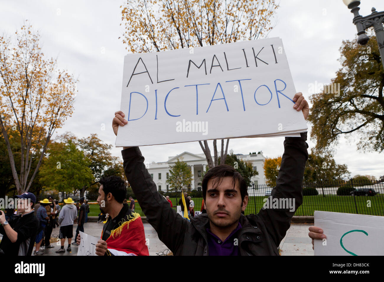 Anti Nouri al-Maliki Iraqi-American protester - Washington, DC USA Stock Photo