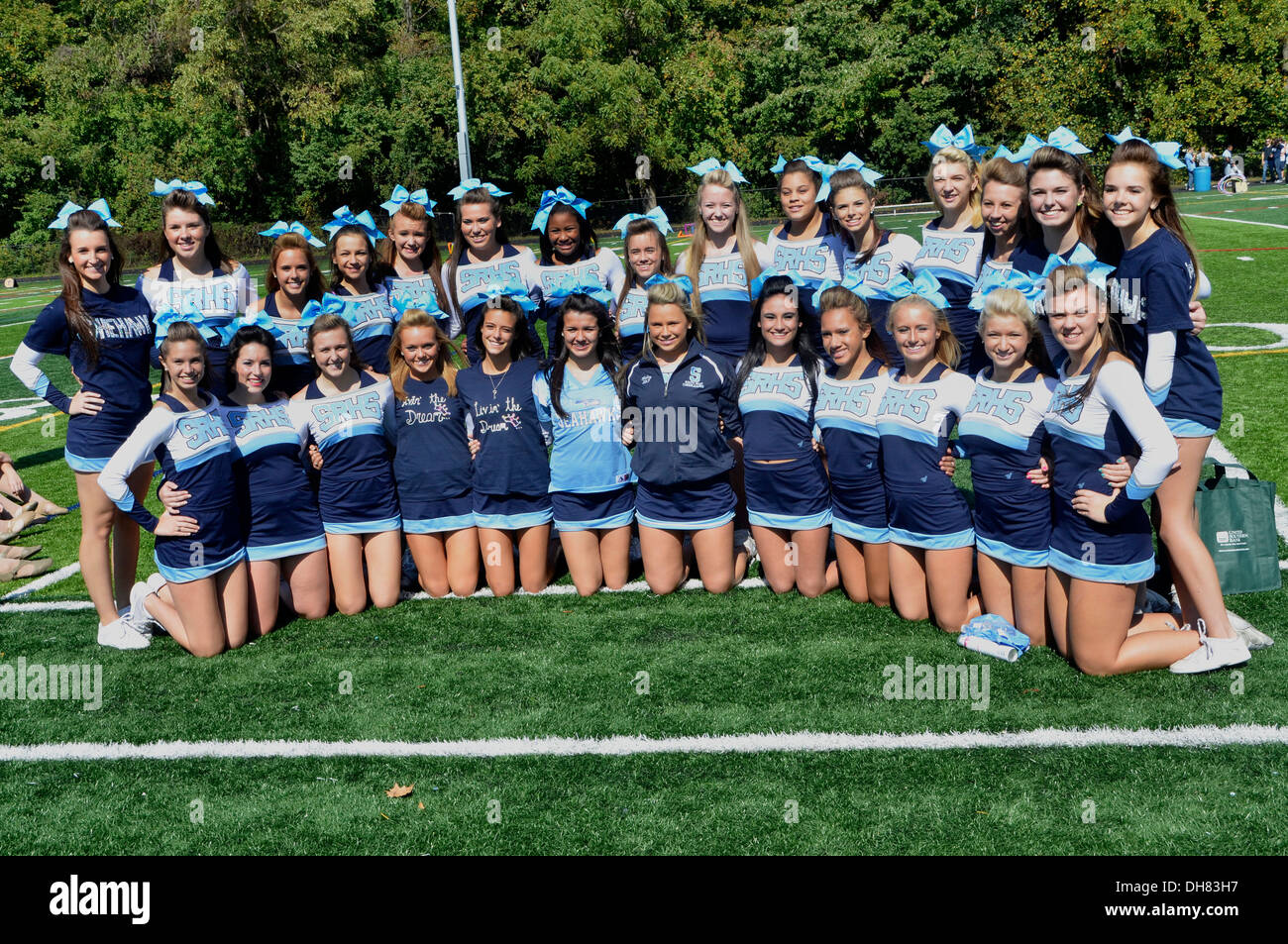 High school cheerleaders Stock Photo Alamy