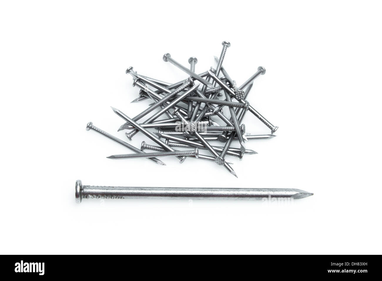 nails on white Stock Photo Alamy