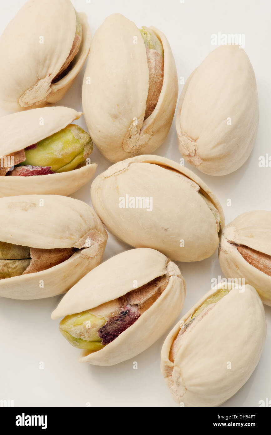 Pistachios up close in detail Stock Photo Alamy