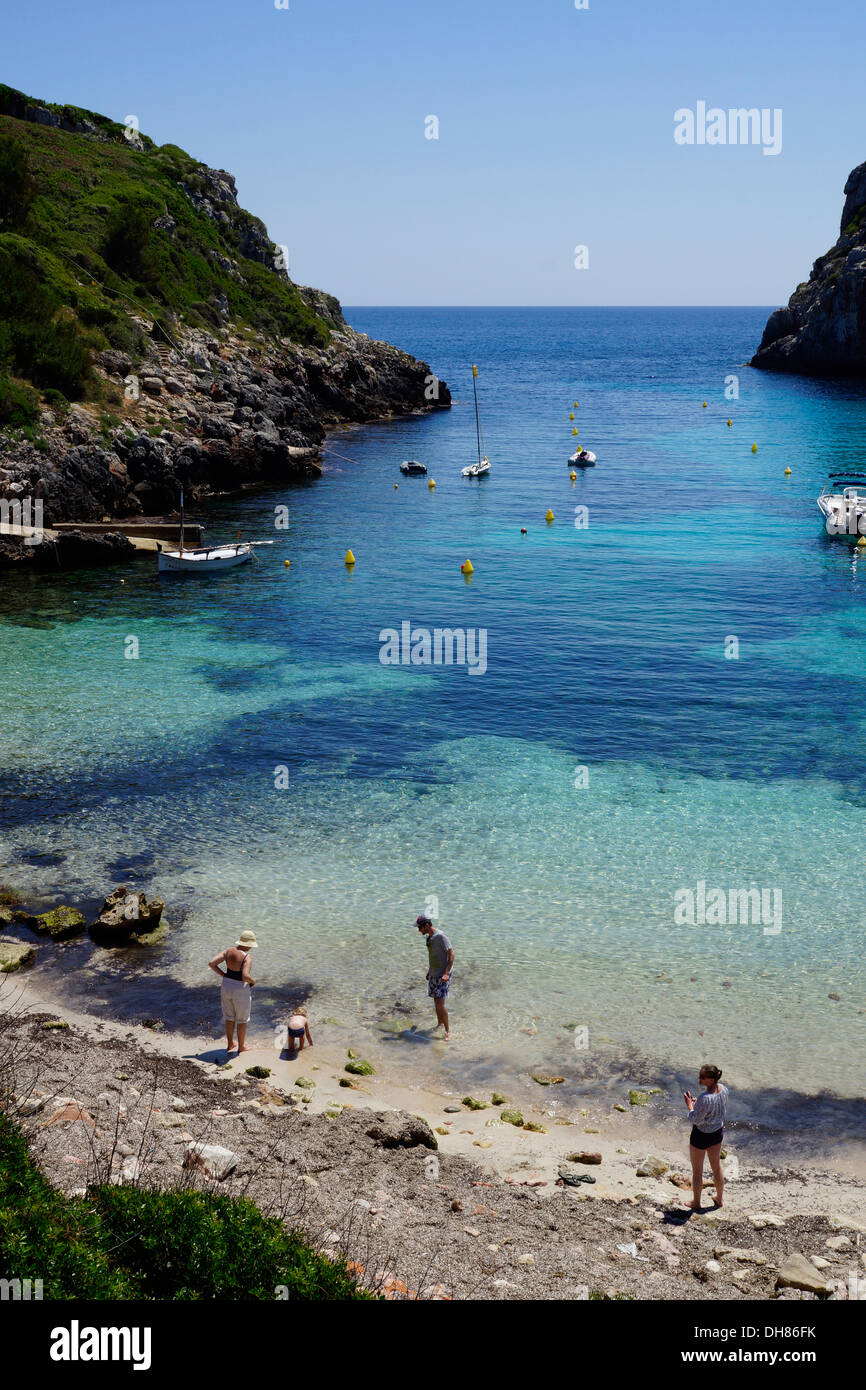 seascape, cala en porter, menorca, spain Stock Photo