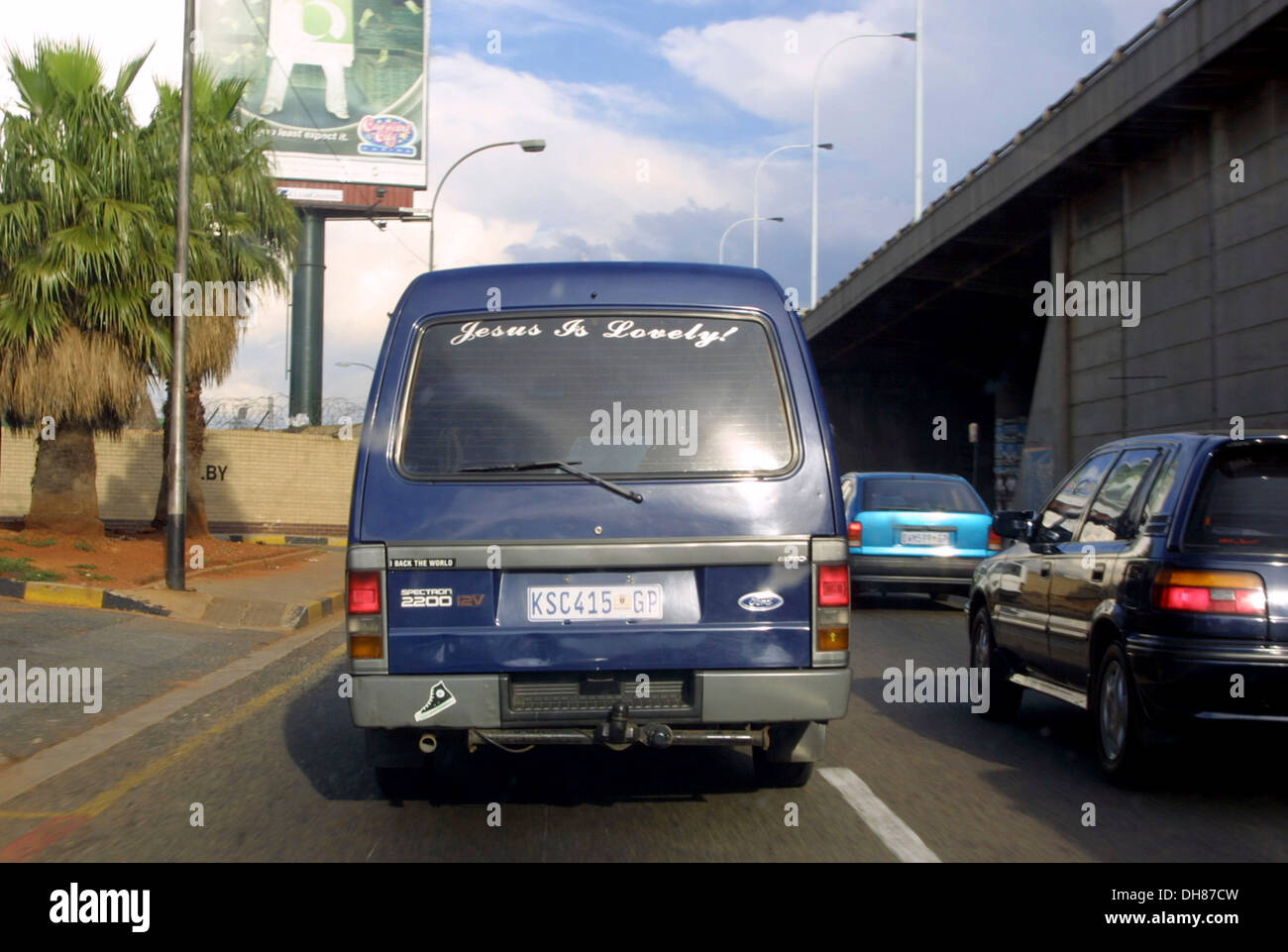 Mini-bus taxi in Johannesburg proclaim 'Jesus is lovely' in the traffic ...