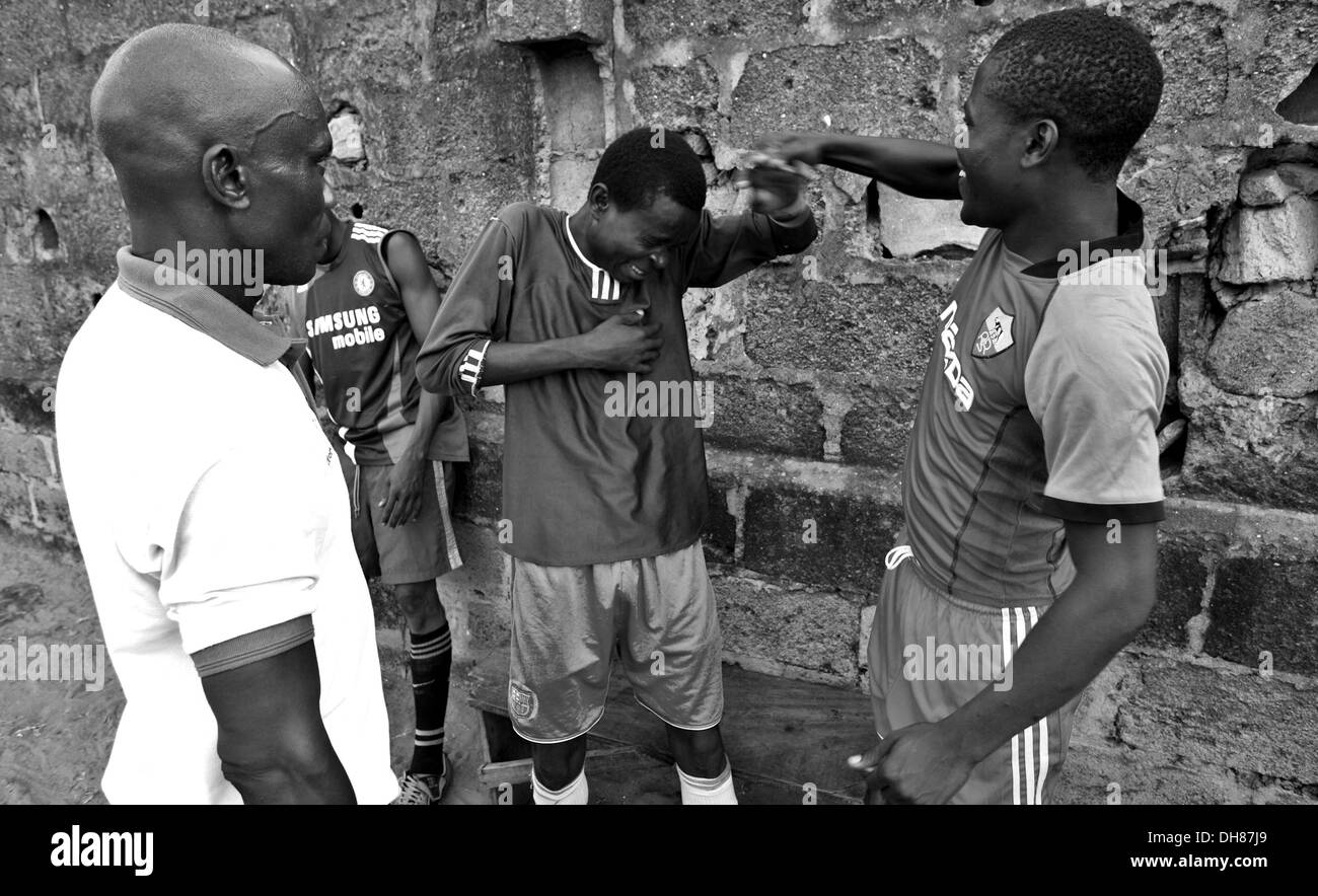 I consider it as church on the field.(His player in a prayer session, a practice they engage before in every training or Stock Photo