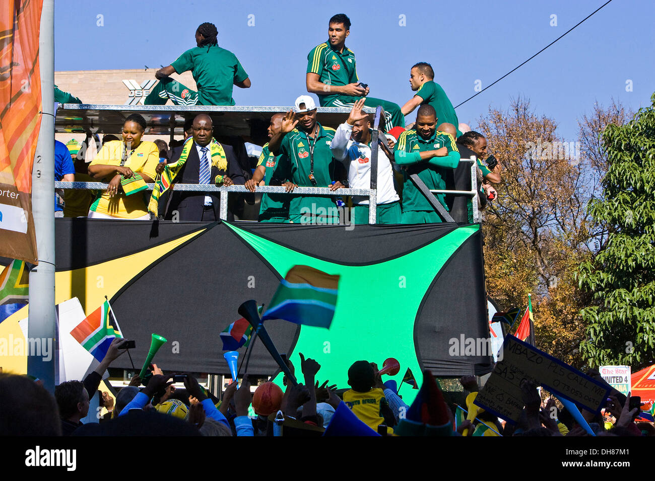 The South African National Team Are Welcomed By Thousands Of Football The South African National Team Are Welcomed By Thousands Of Football