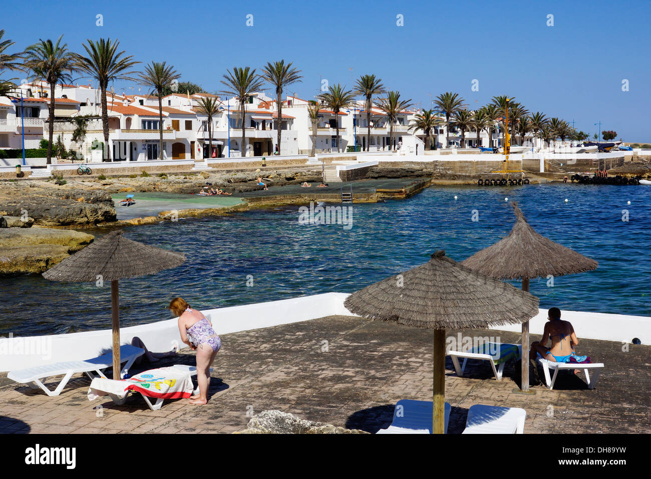 holiday resort, s'algar, sant lluis, menorca, spanien Stock Photo