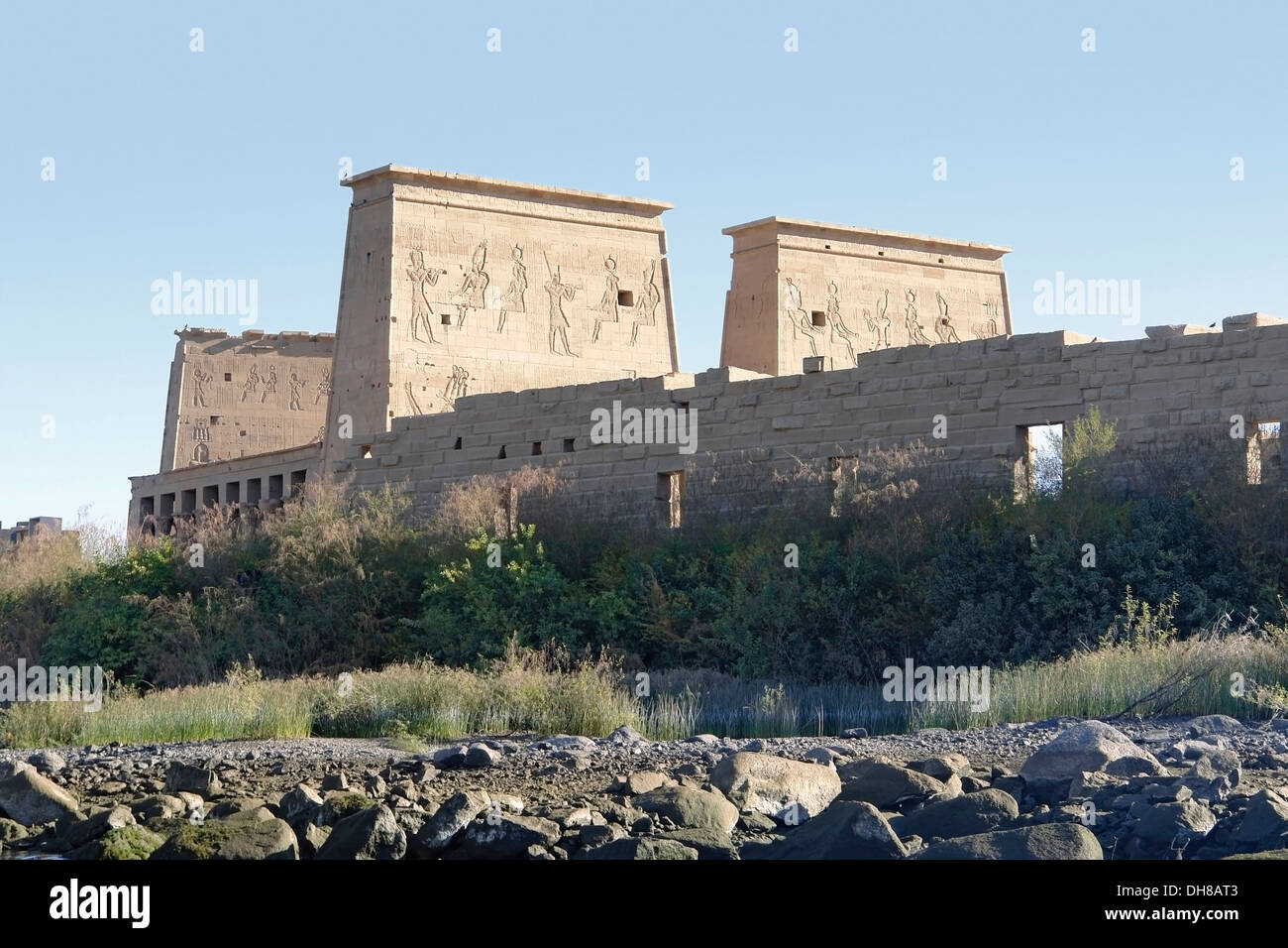 ancient Temple of Philae in Egypt (Africa) Stock Photo