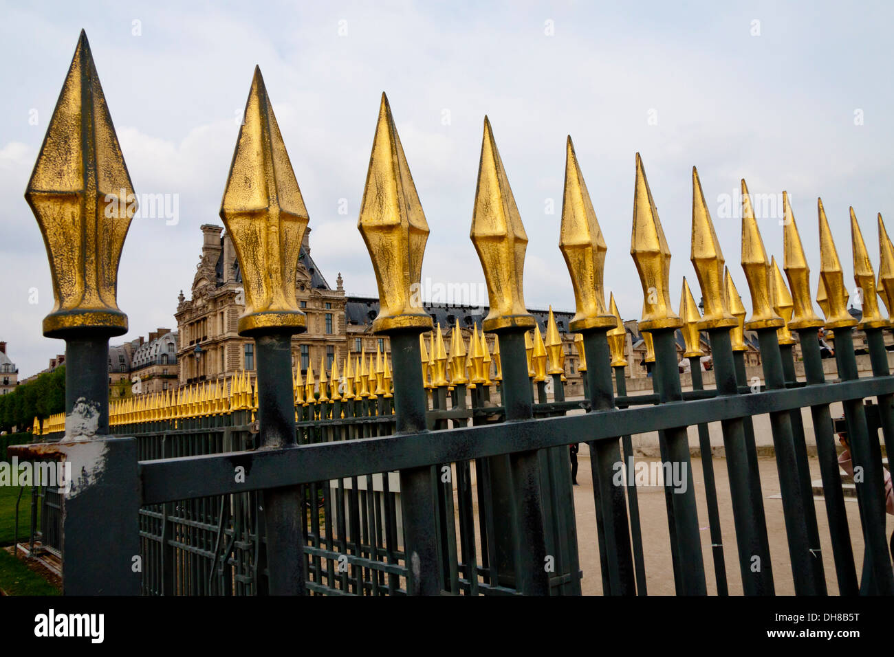 Golden Fence at the Louvre Museum in Paris, France Stock Photo Alamy