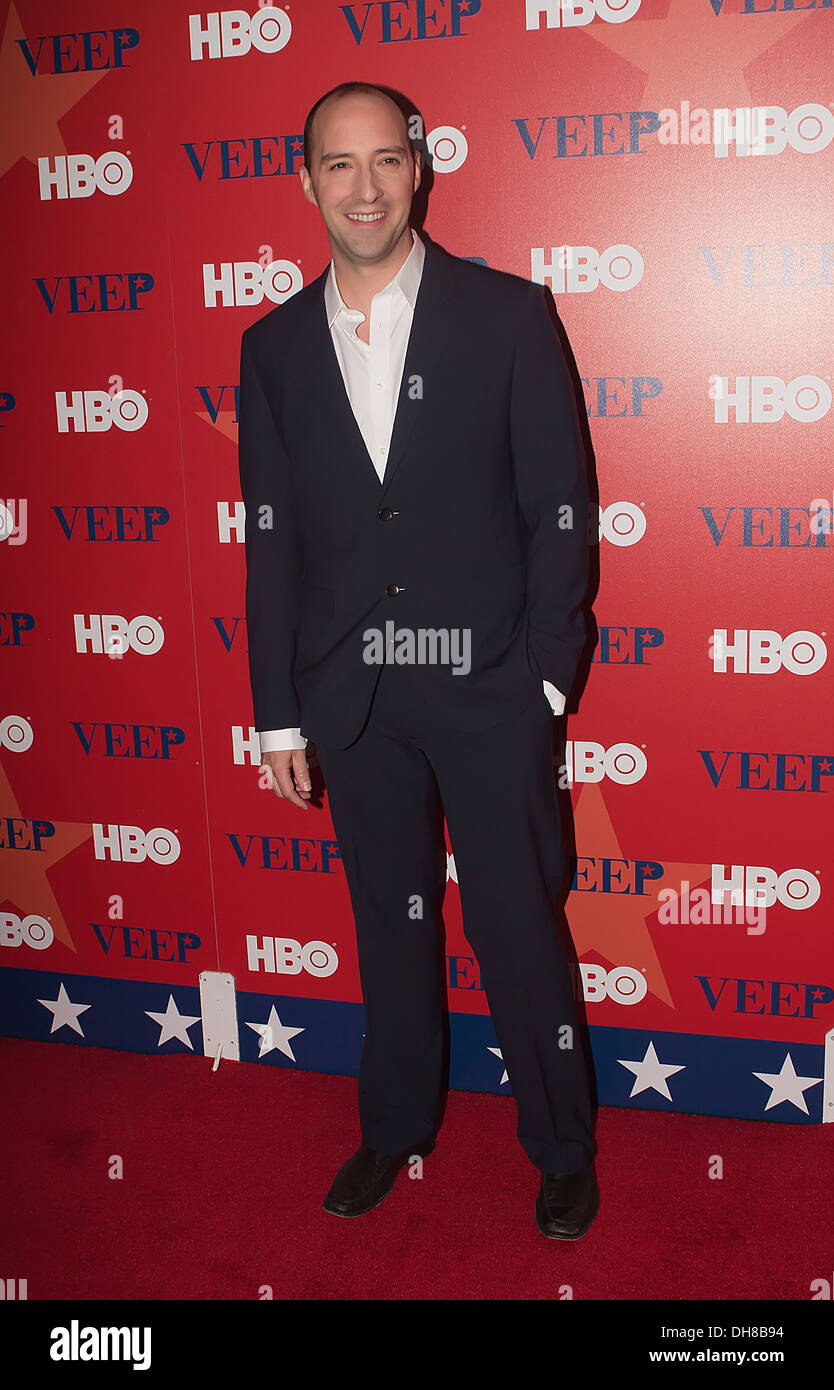Tony Hale attending a screening of New HBO series 'Veep' at Time Warner Screening Room New York City USA - 10.04.12 Stock Photo