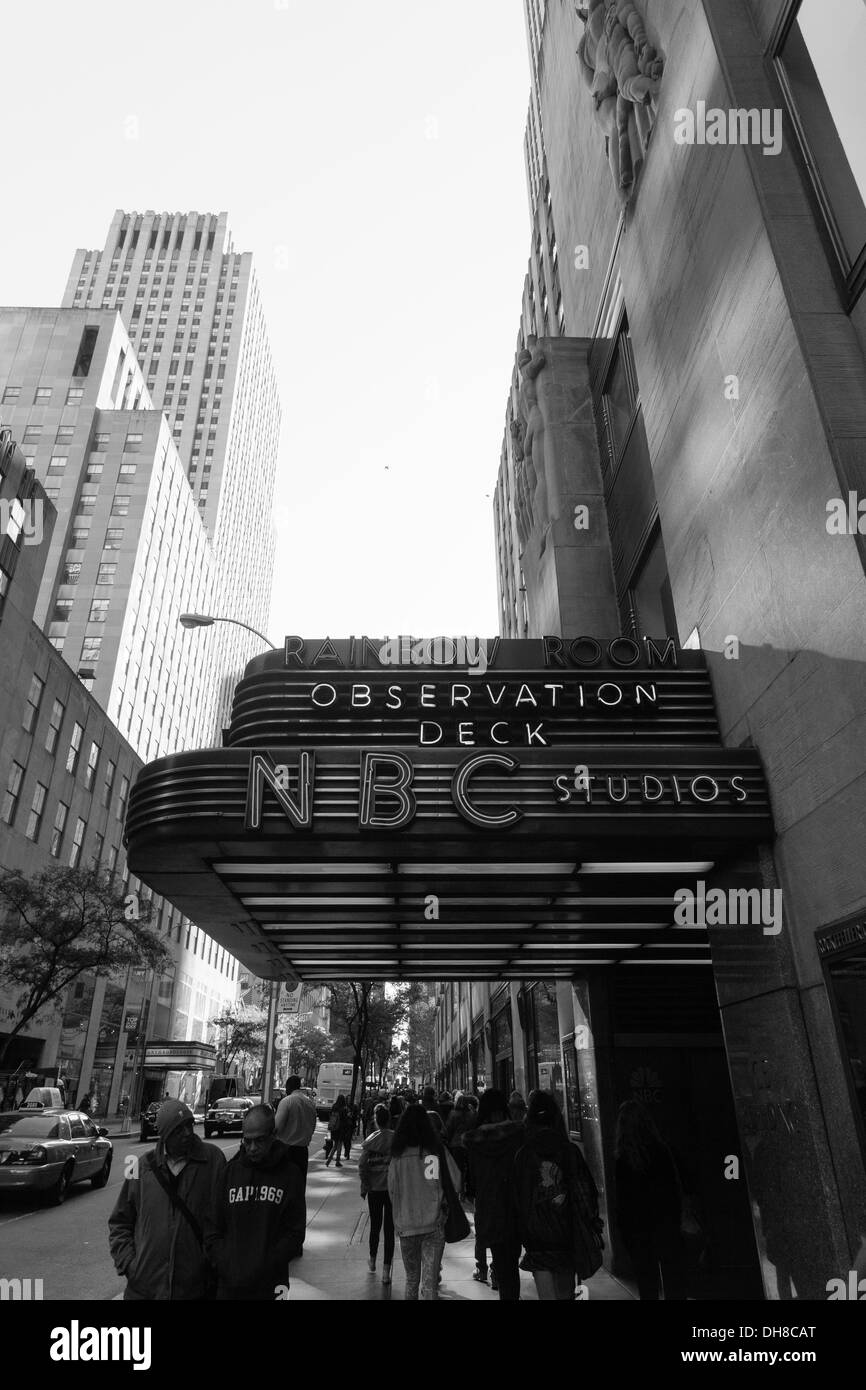 NBC Studios at the Rockefeller Center, New York City, United States of America Stock Photo Alamy