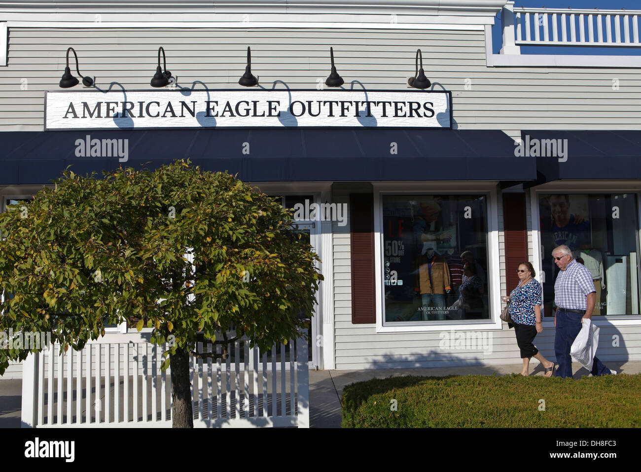 An American Eagle Outfitters store is pictured at Lee Premium Outlets in Lee  (MA Stock Photo - Alamy