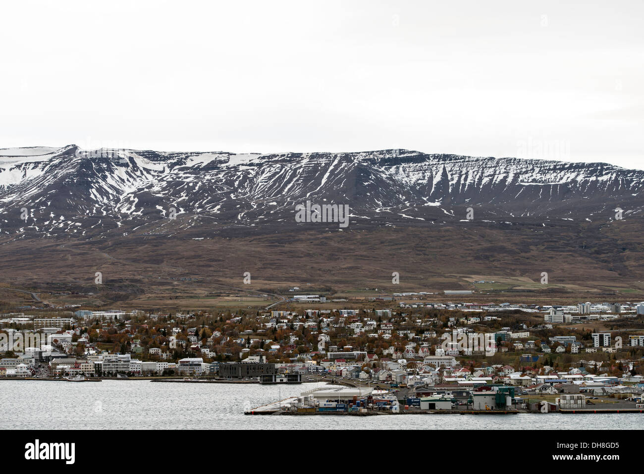 Akureyri North Iceland Europe Stock Photo