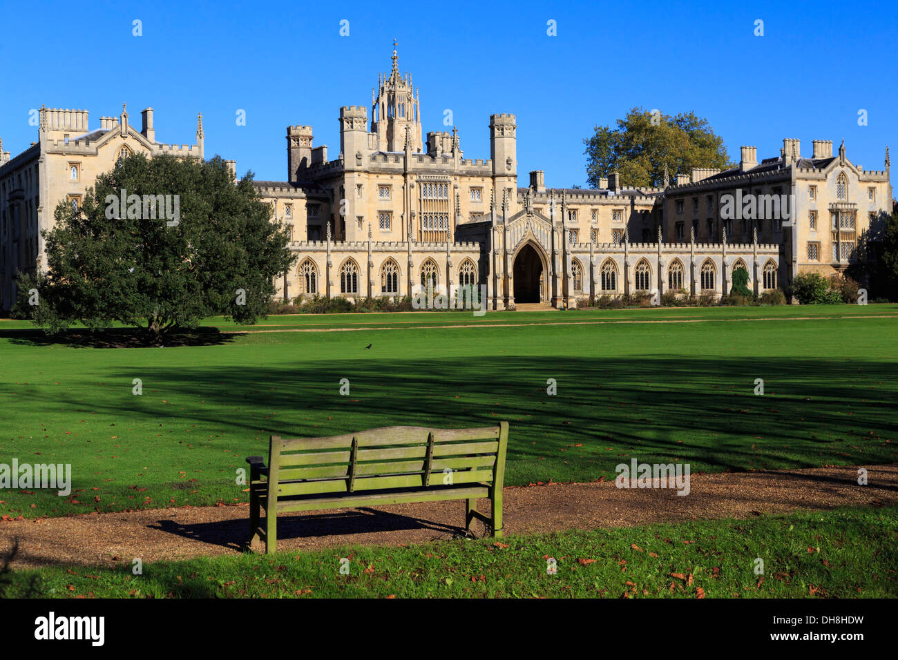 university buildings river cam cambridge uk gb Stock Photo