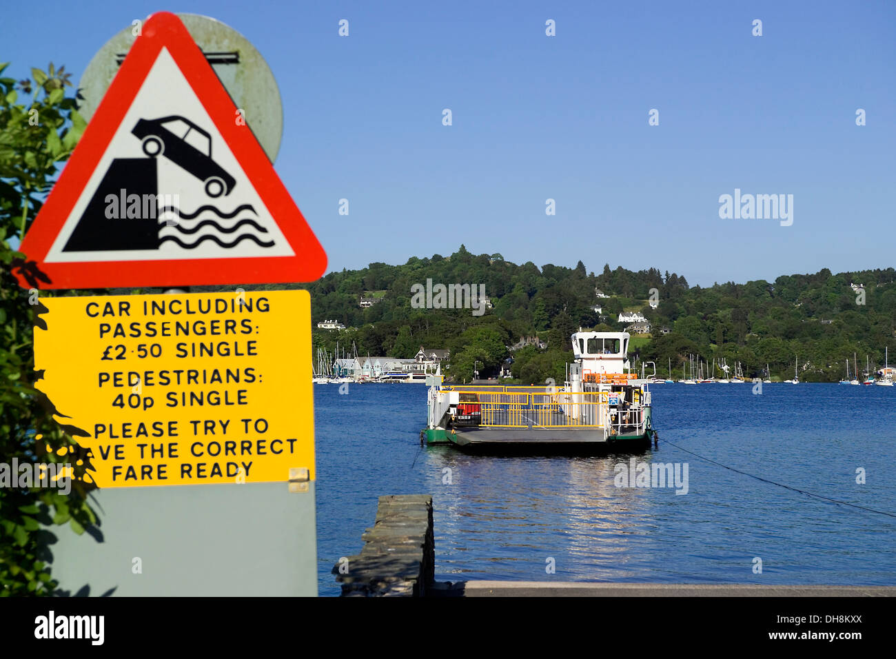 4940. Car Ferry, Lake Windermere, Lake District, Cumbria, UK Stock