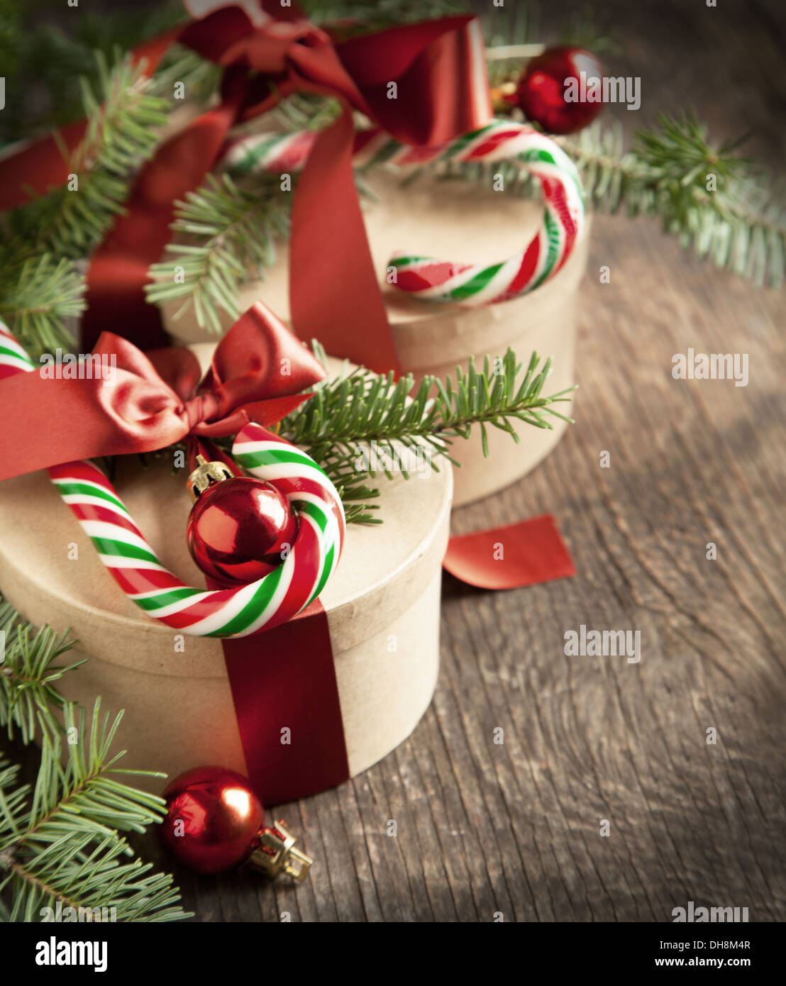 Christmas gift boxes Stock Photo - Alamy