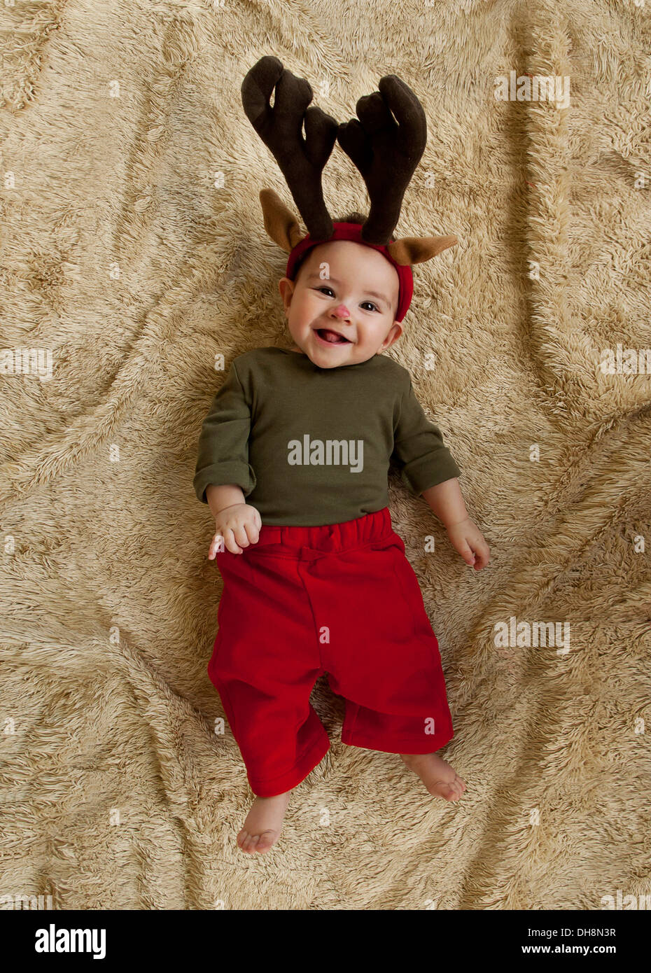 Baby Christmas Outfit Stock Photo - Alamy