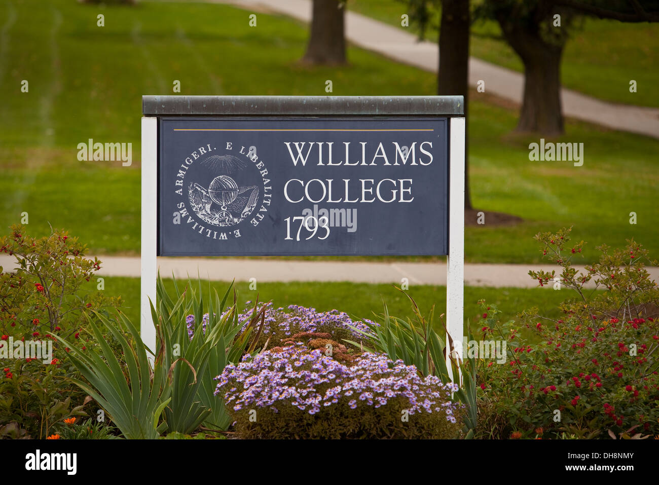 Williams College is pictured in Williamstown, Massachusetts Stock Photo
