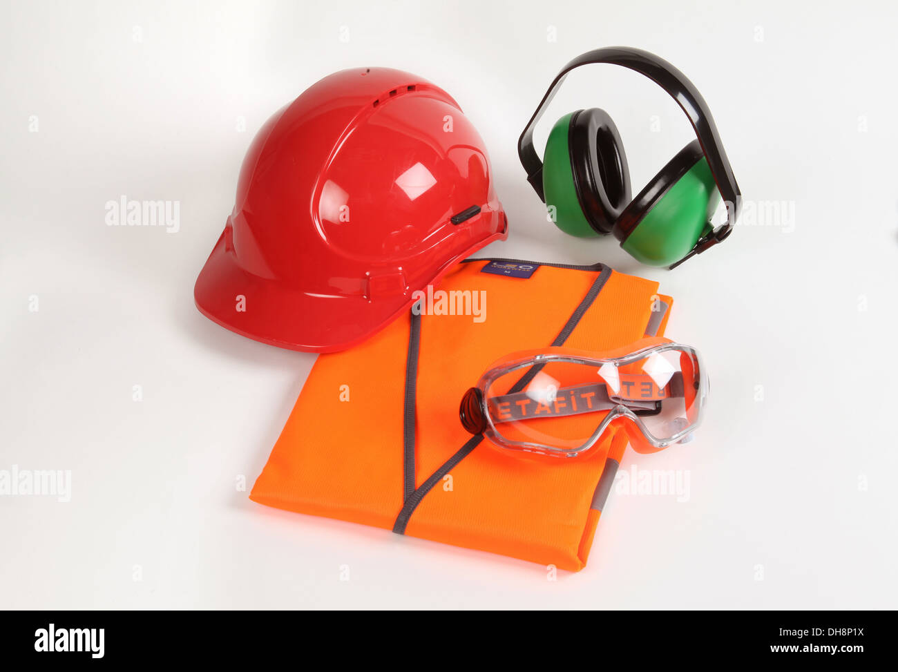 Health and Safety clothing and work wear Stock Photo