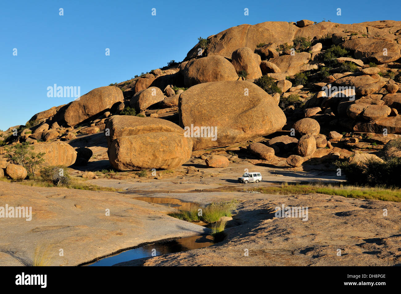 Bull's Party, a group of huge boulders, at Ameib in the Erongo Mountains near Usakos, Namibia Stock Photo