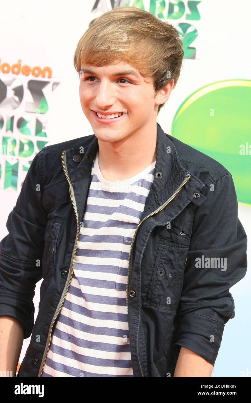 Lucas Cruikshank aka 'Fred' 2012 Kids Choice Awards held at Galen Center - Arrivals Los Angeles California - 31.03.12 Stock Photo