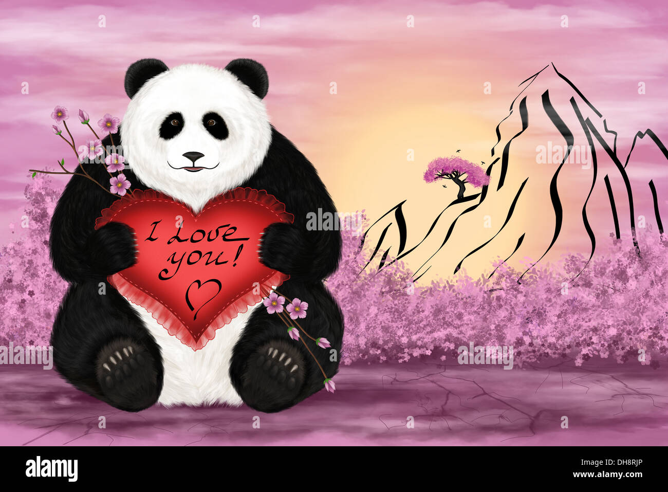 I love panda hi-res stock photography and images - Alamy