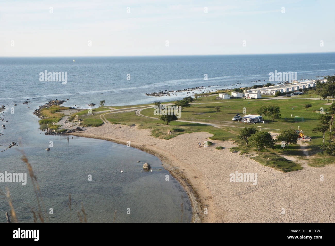 This is a fantastic place called Snäck located in Gotland Sweden Europe. Stock Photo