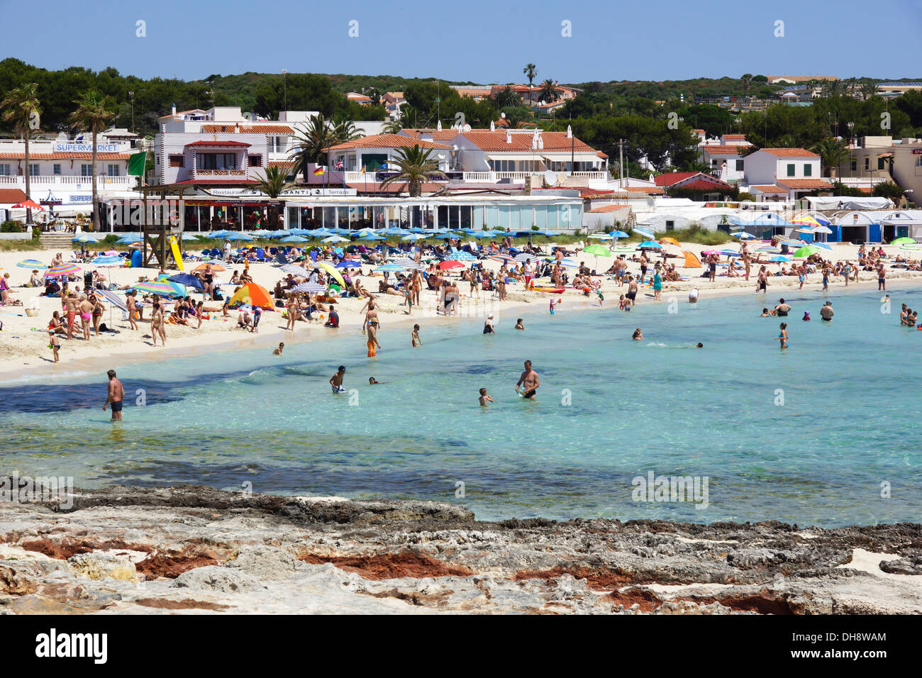 Punta Prima Sant Lluis Menorca Spanien Stock Photo 62275772 Alamy