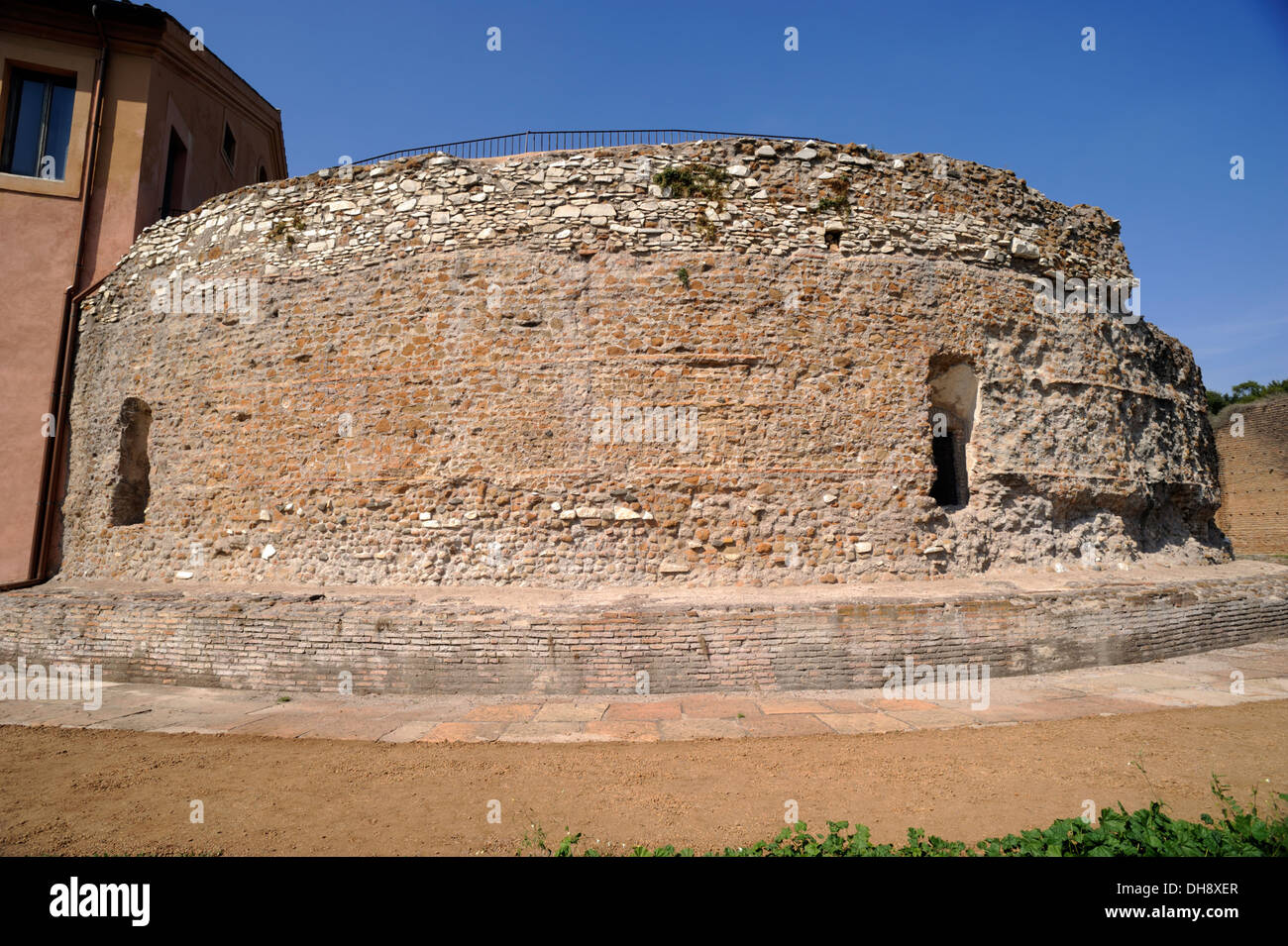 Italy, Rome, Via Appia Antica, Villa di Massenzio, Mausoleo di Romolo mausoleum, Romulus tomb Stock Photo