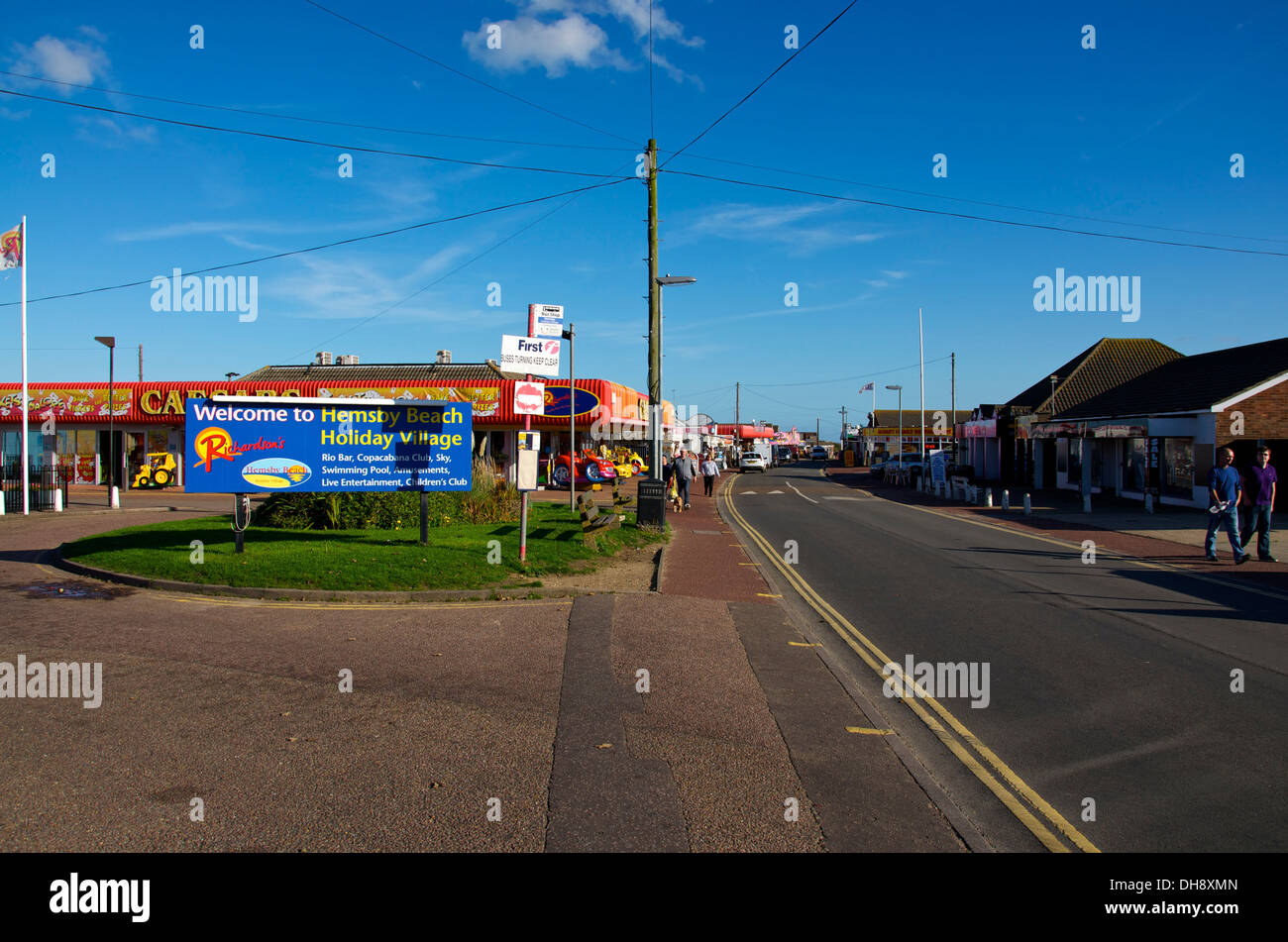 The Norfolk Coastal resort of Hemsby Stock Photo Alamy